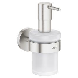 Купить Дозатор жидкого мыла GROHE Essentials с держателем, суперсталь ...