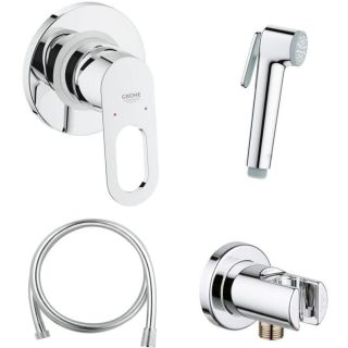 Готовое решение GROHE BauLoop для гигиенического душа скрытого монтажа, хром (125078)