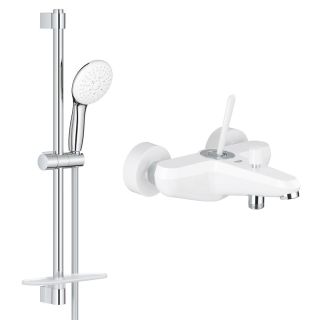  Промо-набор GROHE для ванны:  смеситель Eurodisc Joystick для ванны и душевой гарнитур Tempesta 110, лейка 3 режима (140431) 