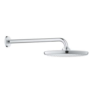 Верхний душ GROHE Tempesta 250 с душевым кронштейном 380 мм, 1 режим струи, хром (26663000)