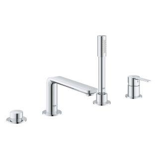 Смеситель для ванны GROHE Lineare New на 4 отверстия с душевым гарнитуром, хром (19577001)