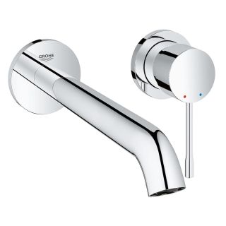 Внешняя часть смесителя для раковины GROHE Essence+ на 2 отверстия (вынос 230 мм), хром (19967001)