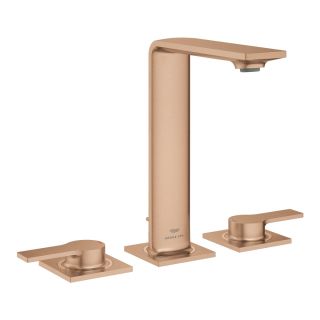 Смеситель для раковины GROHE Allure на три отверстия, DN 15 размер M, теплый закат, матовый (20188DL1)