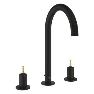 Смеситель для раковины GROHE Atrio Private Collection на три отверстия, DN 15 L-Size, без рукояток, черный (20593KF0)
