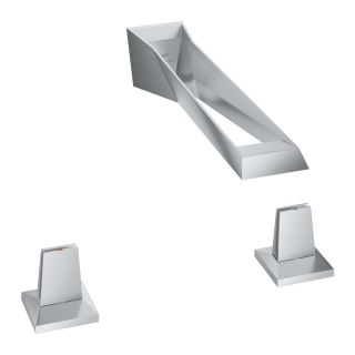 Смеситель для раковины GROHE Allure Brilliant Icon 3D, на 3 отверстия, настенный монтаж, нержавеющая сталь матовая (20635SD0)