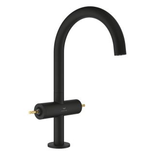 Смеситель для раковины GROHE Atrio Private Collection на 1 отверстие, DN 15 размер L, без рукояток, черный (21134KF0)