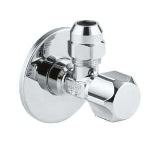 Угловой вентиль GROHE 1/2″-3/8″ для подключения смесителей, хром (22018000)