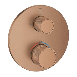 Термостат для душа GROHE Atrio Private Collection на 2 выхода со встроенным запорно-переключающим вентилем и рукоятками (24396DL0)
