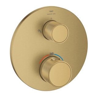 Термостат для душа GROHE Atrio Private Collection на 2 выхода со встроенным запорно-переключающим вентилем и рукоятками, холодный рассвет, матовый (24396GN0) 