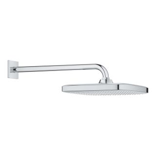 Верхний душ GROHE Tempesta 250 Cube с душевым кронштейном 380 мм, 1 режим струи, хром (26682000)