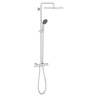 Душевая система GROHE QuickFix Vitalio Start 250 Cube с термостатом для настенного монтажа, хром (26697000)