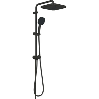 Душевая система с дивертором GROHE Vitalio Comfort 250, штанга 620 мм, 8.5 л/мин, черный матовый (266982431)