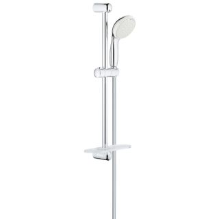Душевой гарнитур GROHE Tempesta New с полочкой, душевая штанга 600 мм, хром (27926001)