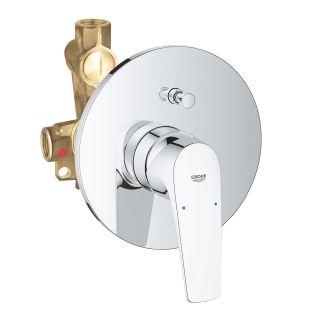 Смеситель для ванны GROHE BauFlow для скрытого монтажа, хром (29113000)