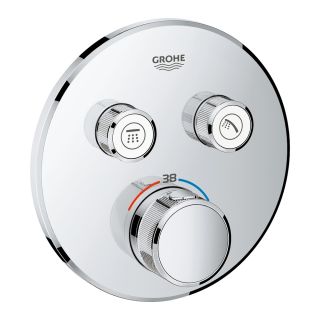 Термостат GROHE Grohtherm SmartControl для встраиваемого монтажа на 2 выхода, хром (29119000)