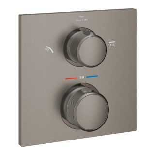Термостат скрытого монтажа GROHE Allure для душа с переключателем на 2 положения, темный графит, матовый (29181AL2)