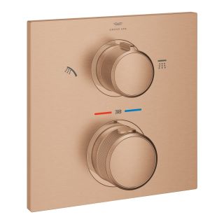Термостат скрытого монтажа GROHE Allure для душа с переключателем на 2 положения, теплый закат, матовый (29181DL2)