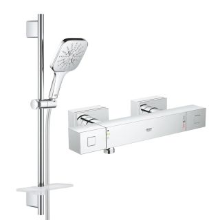Набор GROHE Rainshower SmartActive 130 Cube для душа, хром (344265)