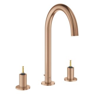 Смеситель для раковины GROHE Atrio Private Collection на три отверстия, DN 15 размер L, без рукояток, теплый закат, матовый (20593DL0)