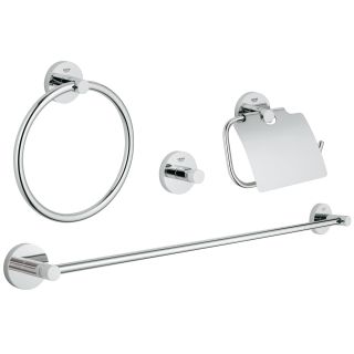 Набор аксессуаров GROHE Essentials (4 предмета), хром (40776001)