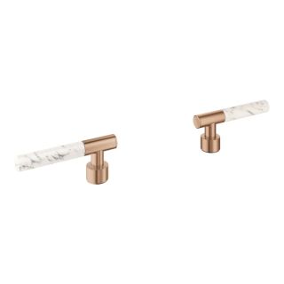 Рукоятки-стики GROHE Atrio Private Collection из кварцевого камня Caesarstone White Attica, теплый закат, матовый (48458DL0)