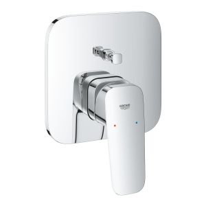 Смеситель однорычажный скрытого монтажа для ванны GROHE Cubeo, с переключателем на 2 положения, хром (1017780000)