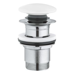 Сливной гарнитур GROHE Essence керамический, нажимной, альпин-белый (118229SH00)