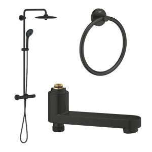 Промо-набор GROHE Vitalio Joy для душа, фантомный черный (142403)