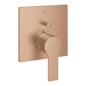 Смеситель однорычажный GROHE Allure скрытого монтажа для ванны с переключателем на 2 положения, теплый закат, матовый (19315DL1)