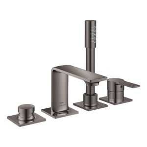 Смеситель однорычажный для ванны GROHE Allure, на 4 отверстия, темный графит глянец (19316A01)