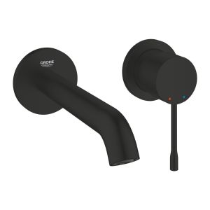 Смеситель для раковины GROHE Essence на 2 отверстия, размер M, матовый черный (194082431)