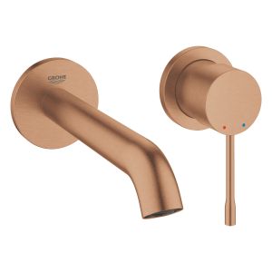 Смеситель для раковины GROHE Essence New, на два отверстия, M-Size, теплый закат матовый (19408DL1)