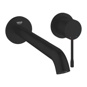 Смеситель для раковины GROHE Essence на 2 отверстия, размер L, матовый черный (199672431)
