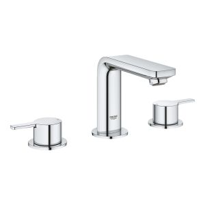 Смеситель для раковины GROHE Lineare New на 3 отверстия с донным клапаном, хром (20304001)