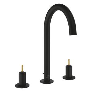Смеситель для раковины GROHE Atrio Private Collection на три отверстия, DN 15 L-Size, без рукояток, черный (20593KF0)
