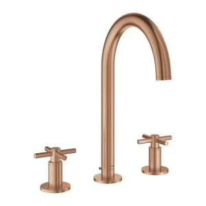 Смеситель для раковины GROHE Atrio на три отверстия, DN 15 L-Size, теплый закат, матовый (20643DL0)