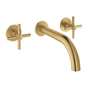 Смеситель для раковины GROHE Atrio на три отверстия M-Size, холодный рассвет, матовый (20661GN0)