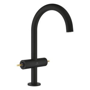 Смеситель для раковины GROHE Atrio Private Collection на 1 отверстие, DN 15 размер L, без рукояток, черный (21134KF0)