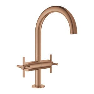 Смеситель для раковины GROHE Atrio на 1 отверстие, DN 15 размер L, теплый закат, матовый (21144DL0)