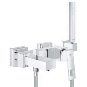 Смеситель для ванны GROHE Eurocube с душевым гарнитуром, хром (23141000)