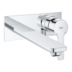 Внешняя часть смесителя для раковины GROHE Lineare New на 2 отверстия, настенный монтаж, хром (23444001)