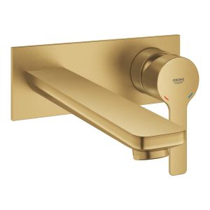 Смеситель для раковины GROHE Lineare на два отверстия размер L, холодный рассвет, матовый (23444GN1)