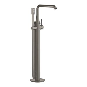 Смеситель однорычажный для ванны  GROHE Essence New, напольный монтаж, темный графит матовый (23491AL1)