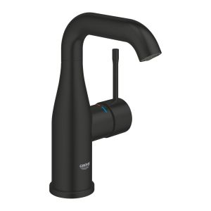Смеситель однорычажный GROHE Essence для раковины 1/2″, размер M, матовый черный (237982431)