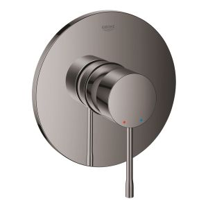 Смеситель однорычажный для душа GROHE Essence, круглая розетка, темный графит глянец (24057A01)