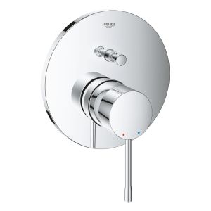 Смеситель для ванны GROHE Essence однорычажный, круглая розетка, хром (24058001)