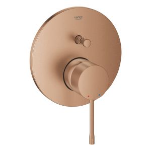 Смеситель однорычажный для ванны GROHE Essence, круглая розетка, теплый закат матовый (24058DL1)