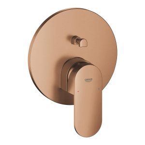 Смеситель однорычажный GROHE Plus для ванны с переключателем на 2 положения, теплый закат матовый (24060DL4)