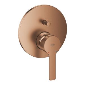Смеситель однорычажный GROHE Lineare скрытого монтажа для ванны с переключателем на 2 положения, теплый закат, матовый (24064DL1)