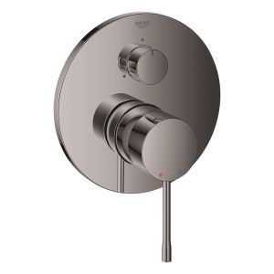 Внешняя панель смесителя для ванны GROHE Essence, с переключателем на 3 положения, темный графит глянец (24092A01)